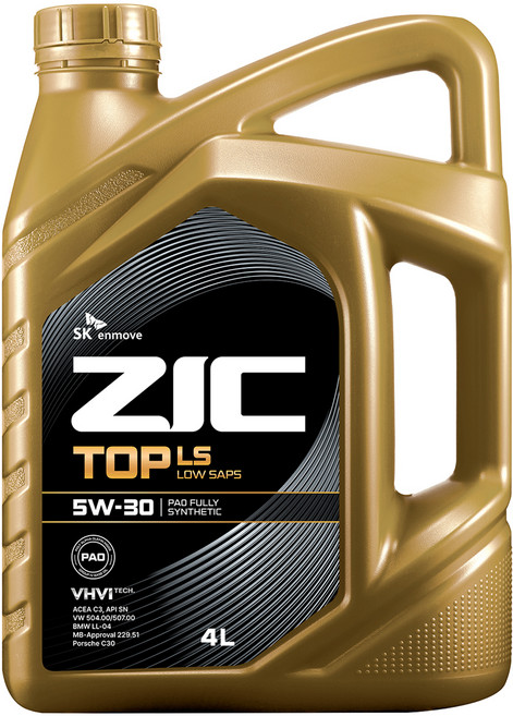 지크 SK엔무브 탑 LS 엔진오일, 1개, 5w30, 4L