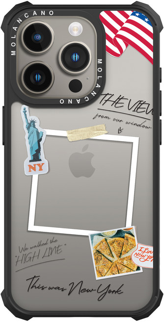 모란카노 임팩트 투명 지니어드 디자인 휴대폰 케이스