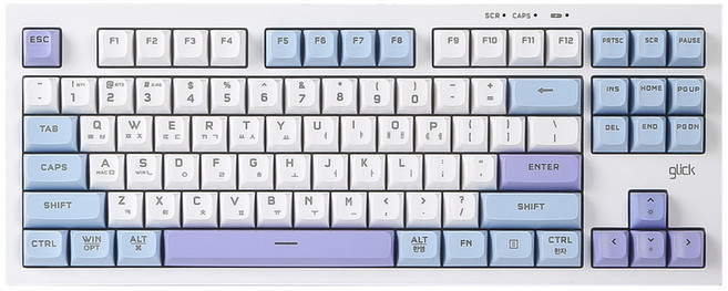 지클릭커 오피스프로 사일런스 M RGB 무선 무소음 방수 블루투스 87키 키보드, SKY CITY RC1, WK50, 제조사축