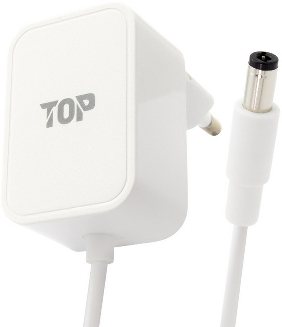 soltop DC 5V 2A SMPS 一體式轉接頭 2.5mm x 5.5mm x 1.5m, 1個, SOLTOP-1863(白色)
