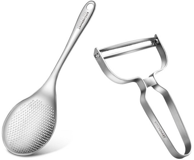 키친아트 스텐 타공국자 + 양배추칼 세트, 1세트