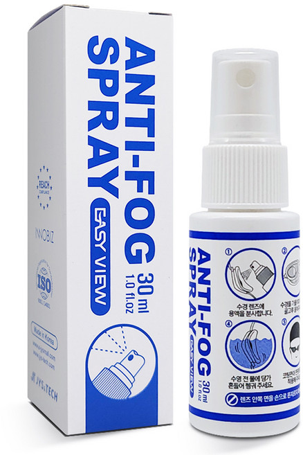 이지뷰 수경용 안티포그 김 서림 방지 용액 스프레이타입, 30ml, 1개