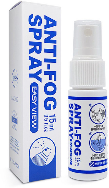 이지뷰 수경용 안티포그 김 서림 방지 용액 스프레이타입, 15ml, 1개