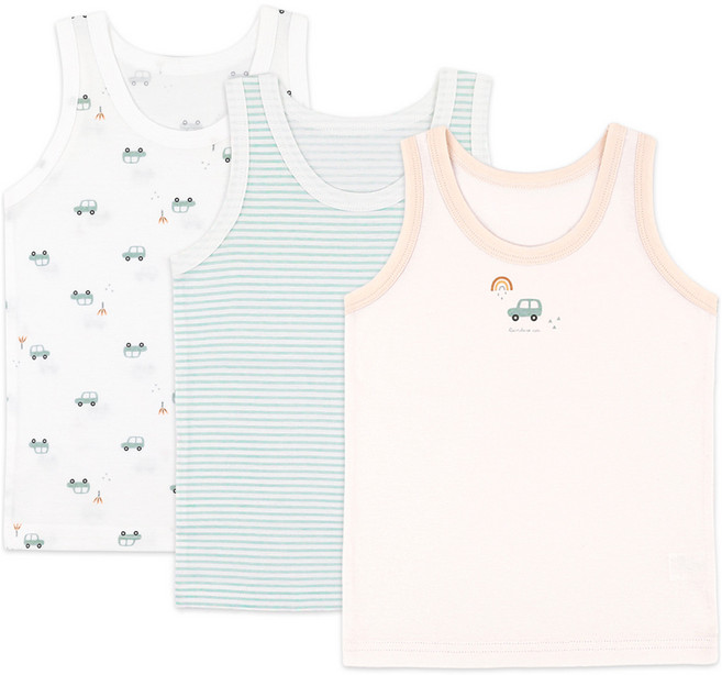 메이키즈 남아용 레인보우카 런닝 3종 세트