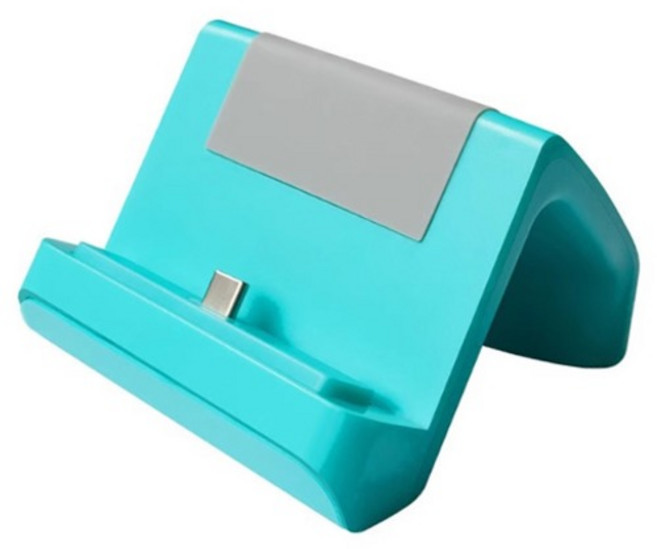 호후 닌텐도 스위치라이트 미니 충전독 엘스 스탠드 거치대, 터콰이즈, 1개