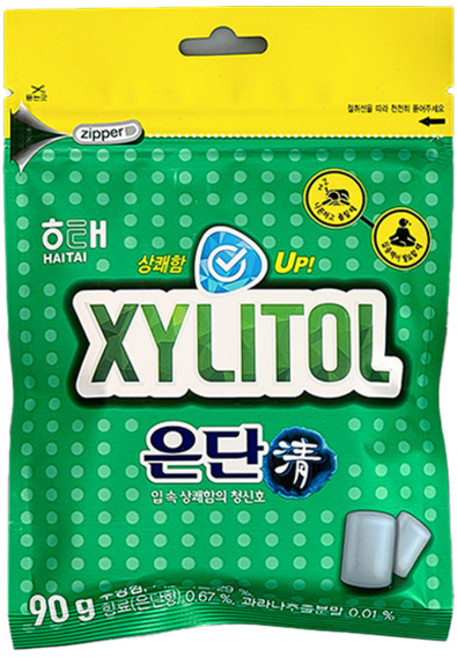 해태제과 자일리톨 은단청 껌, 90g, 1개