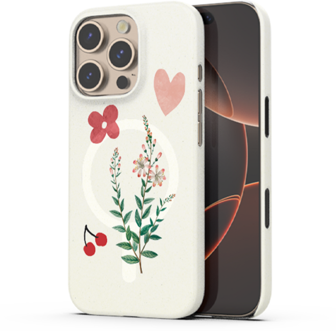 케이스퍼시픽 체리쉬패치 맥세이프 하드 휴대폰 케이스