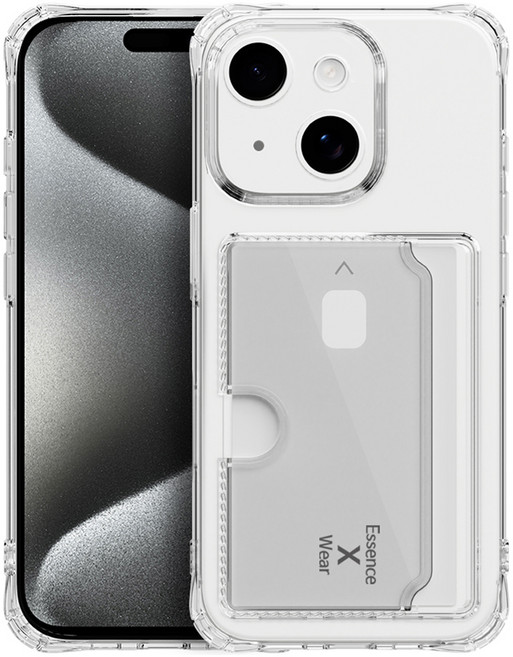 에센스웨어 글레시스 카드수납 투명 젤리 휴대폰 케이스