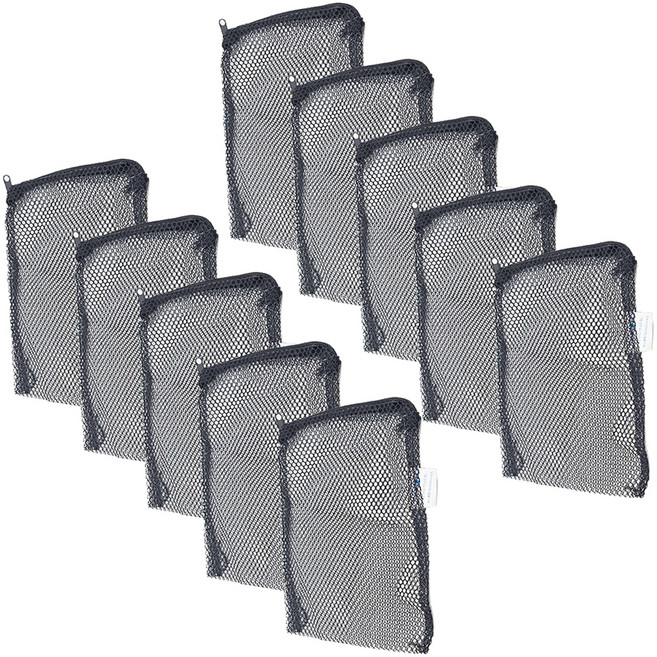 샘아쿠아 리프레쉬 지퍼 여과재망 블랙 1L, 10개