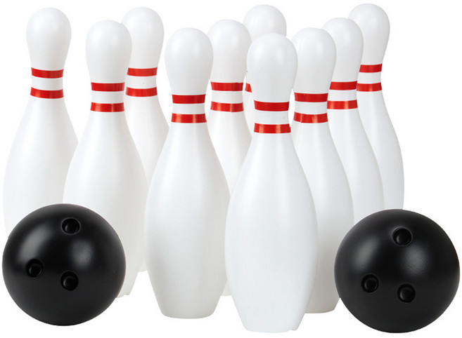 캐스비 스포츠 점보 볼링 놀이 세트, 혼합색상, 1세트
