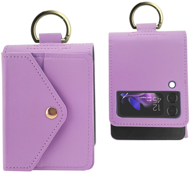 엑씨 리버티 탈부착 지갑 카드포켓 PU 가죽 힌지보호 링 휴대폰 케이스