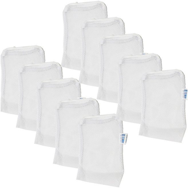 샘아쿠아 리프레쉬 지퍼 여과재망 화이트 1L, 10개