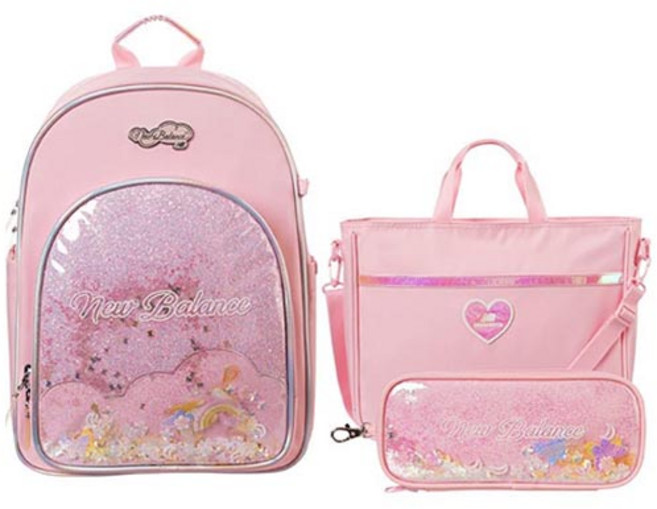뉴발란스키즈 뉴키온 블링아트 책가방 세트