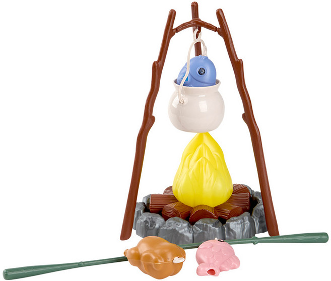 캐스비 플레이 캠핑 모닥불 소꿉놀이 세트 2738, 혼합색상, 1세트