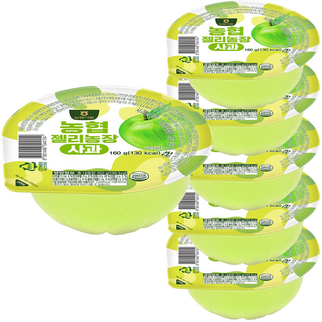 농협식품 젤리농장 사과 젤리, 160g, 6개