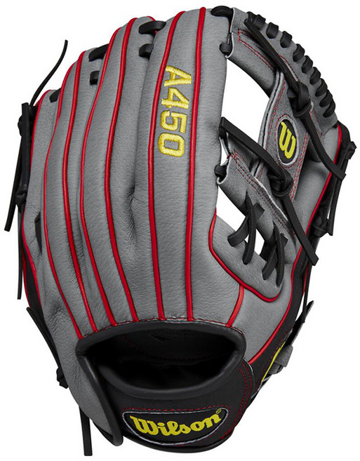윌슨 A450 내야 글러브 우투용 WBW101474115, 그레이, 1개