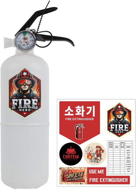 카템 ABC 분말 차량용 소화기, 무광화이트, 1개, 700g