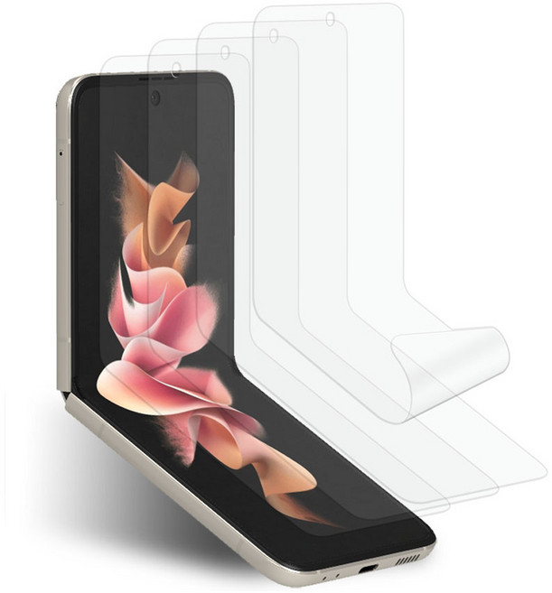 EXCCI 自動修復 TPU 快速軟性手機螢幕保護貼 4片組, 1套