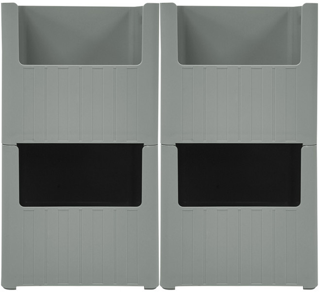 가쯔 국내 제조 와이드 팬트리 수납 정리함, 라이트그레이, 4개