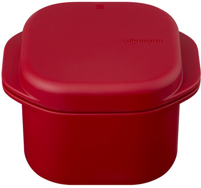 실리만 국내생산 이지웨이 실리콘 찜기 팟 900ml 스트로베리레드 1개