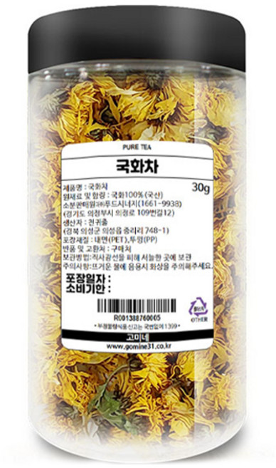 고미네 국화차 통, 30g, 1개, 1개입