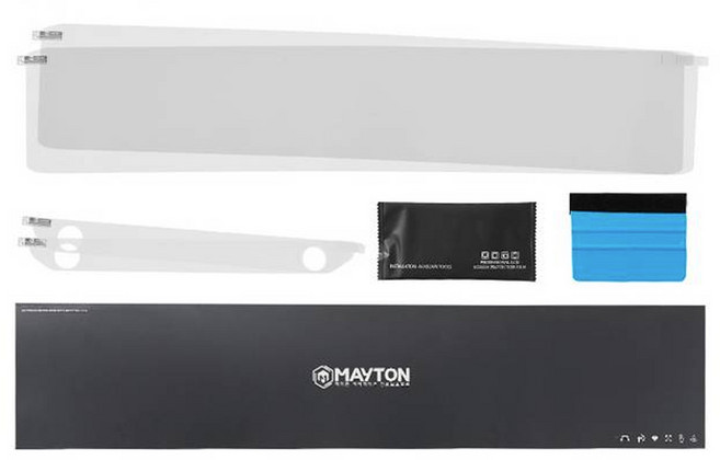 메이튼 네비게이션 공조기 보호 필름 고광택 세트 유광, 현대 팰리세이드 LX3