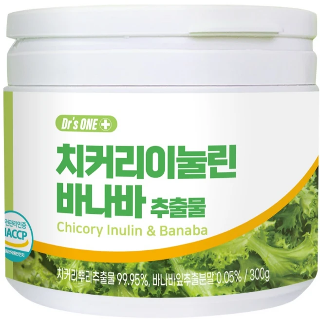 닥터스원 치커리 이눌린 바나바 추출분말, 300g, 1개 - 쿠팡