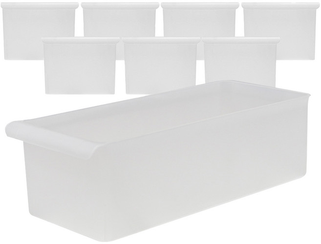 가쯔 손잡이 멀티 냉장고 정리함, 반투명, 8개