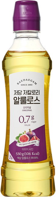 배대감 저당 저칼로리 알룰로스 오리지널, 530g, 1개