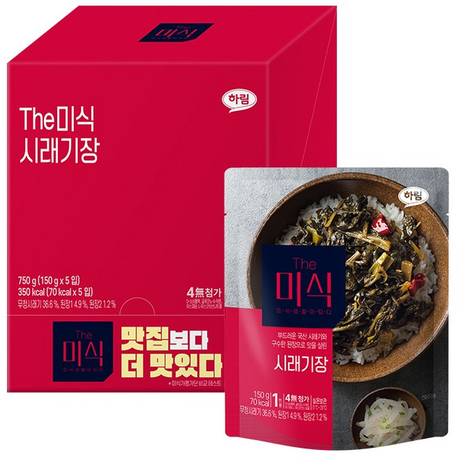 더미식 시래기장 덮밥소스, 150g, 5개