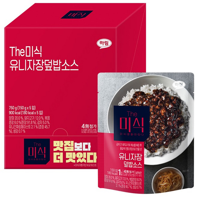 더미식 유니자장 덮밥소스, 5개, 150g