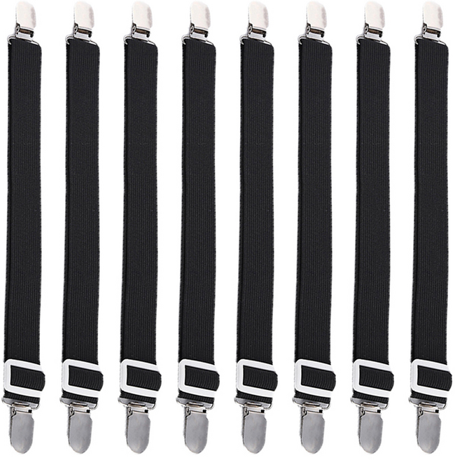 모던모어 침대시트 고정집게, 블랙, 8개