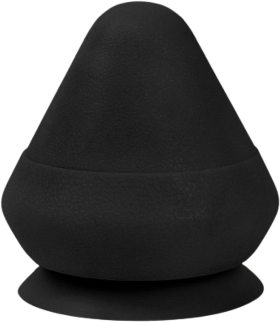 미라끄 벽 부착형 포인트 마사지볼, 블랙, 1개