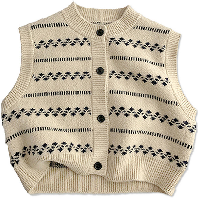 Golden Rabbit 兒童寬鬆版針織背心 遊樂場