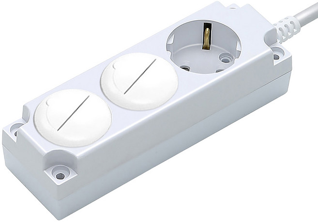 가가넷 포인트 안전 접지 16A 멀티탭 3구 +안전커버 2p 세트, 화이트, 1세트, 1.5m