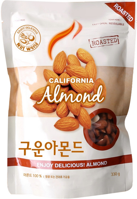 구운아몬드, 330g, 1개