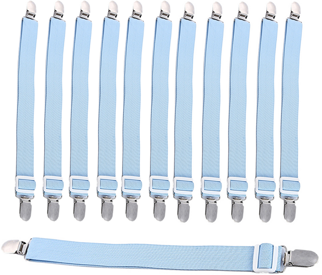 모던모어 침대시트 고정집게, 블루, 12개