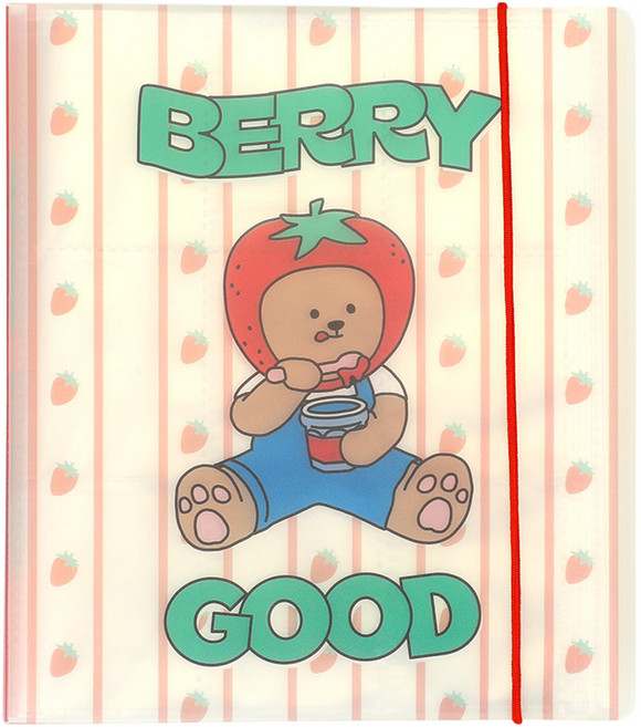 데일리라이크 마이 버디 씰 스티커 앨범, 01 Strawberry, 16매