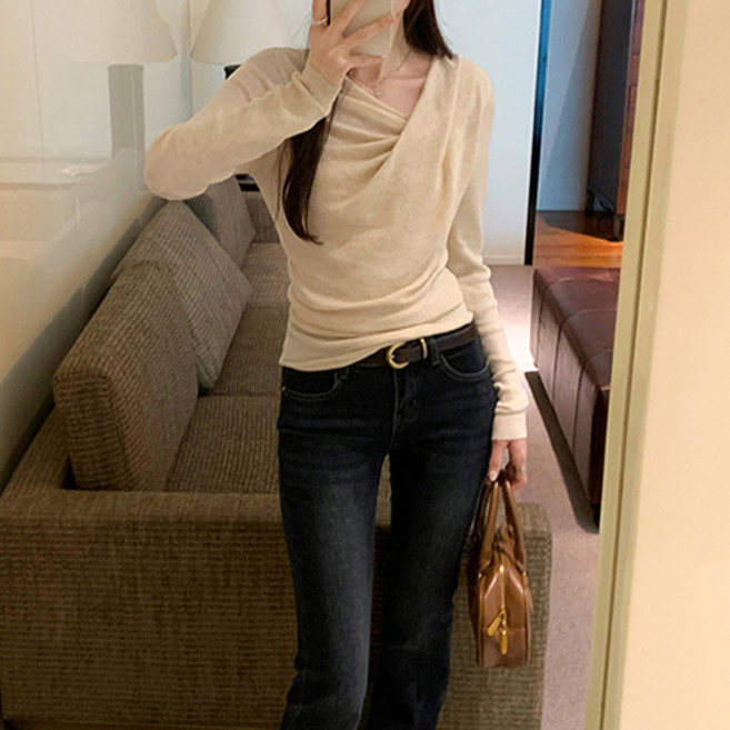 레몬소울 여성용 에를리 셔링 랩 티셔츠