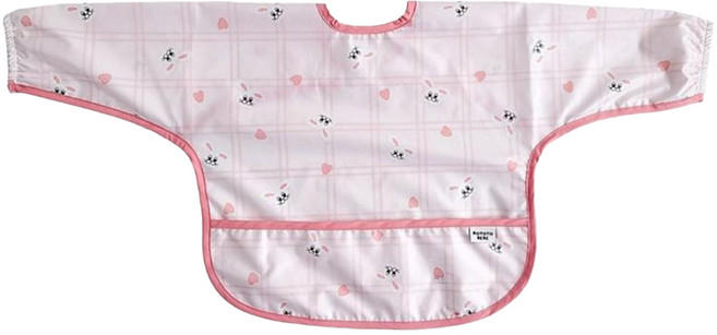 ROTOTO bebe 兒童長袖圍兜 FREE, 羅巴尼, 1個, 1入