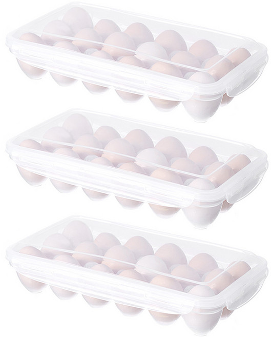 퀸스리빙 계란보관용기 18구, 3개