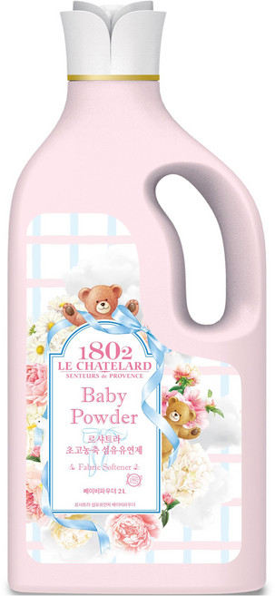 르샤트라1802 섬유유연제 베이비파우더 본품, 2L, 1개