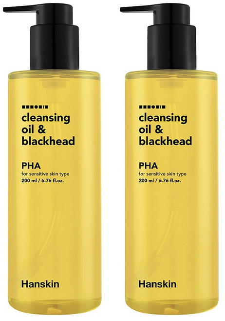 한스킨 클렌징오일 앤 블랙헤드 PHA, 200ml, 2개