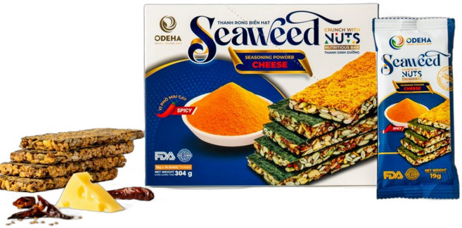 ODEHA 바사삭 김견과 스낵 매운치즈맛 16p, 304g, 1개