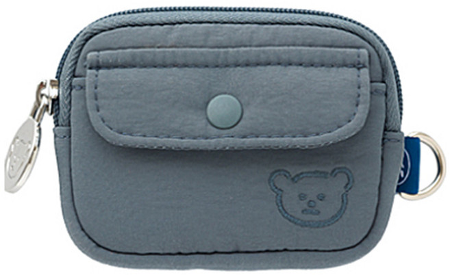 로마네 Romane 365 에어팟 포켓 파우치, 스틸 블루, 1개