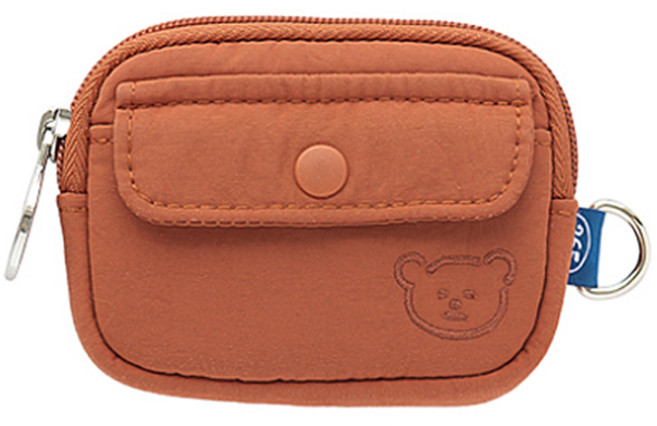 로마네 Romane 365 에어팟 포켓 파우치, 브릭 레드, 1개