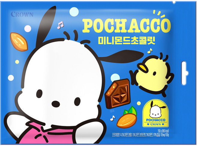 크라운 미니몬드 초콜릿 포차코, 150g, 1개