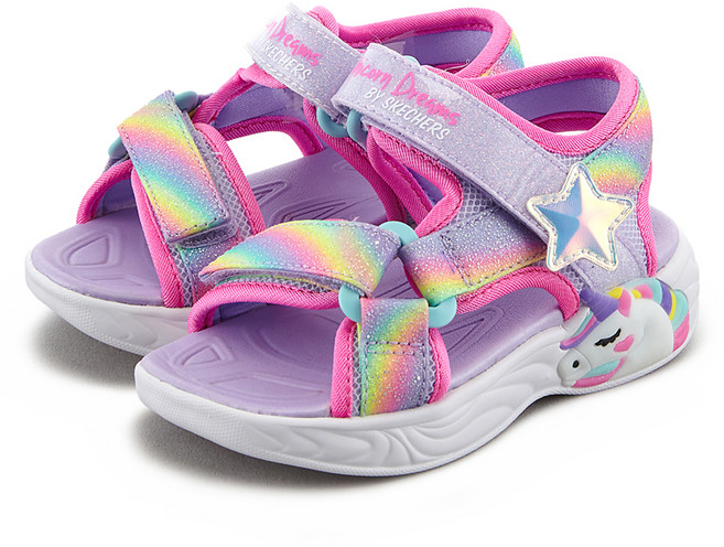 스케쳐스키즈 여아용 유니콘 드림 샌들