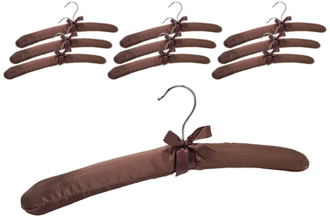 마켓피오 홈 호텔 실크 천 고급 옷걸이, 타입6, 10개