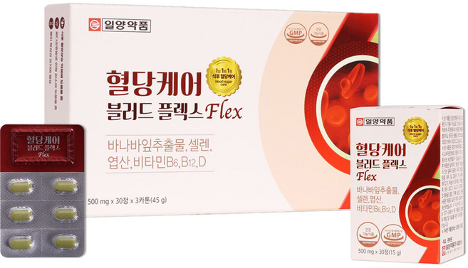 일양약품 혈당케어 블러드 플렉스 Flex 90정, 45g, 1개